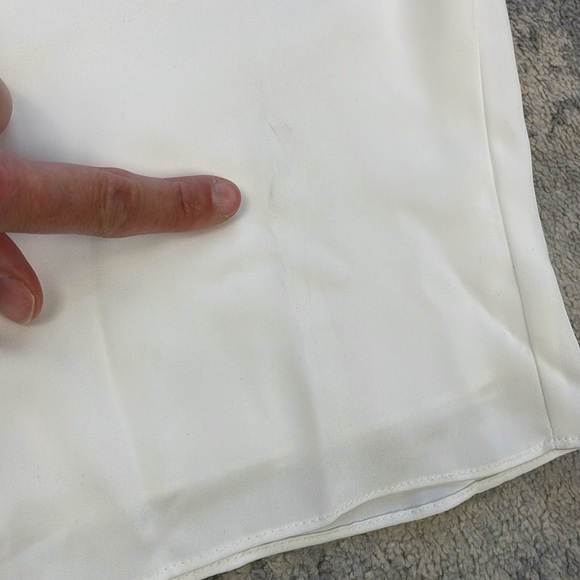 NWT Ramy Brook Helen Long Sleeve Lace Jumpsuit In Ivory Satin Sz 00 - Picture 13 of 14